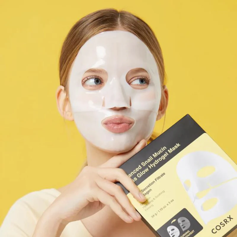 Advanced Snail Mucin Glass Glow Hydrogel Mask - Image 5