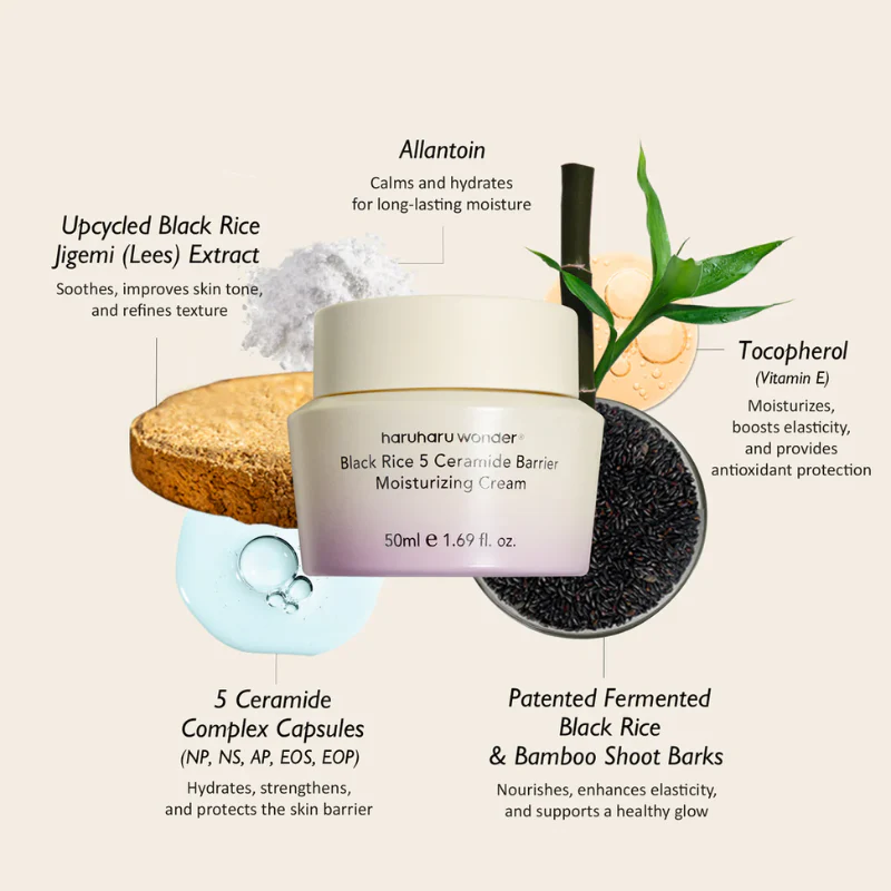 Black Rice 5 Ceramide Barrier Moisturizing Cream - Image 3