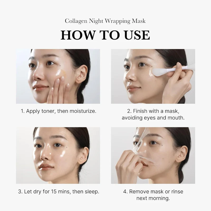 Collagen Night Wrapping Peel Off Mask - Image 5