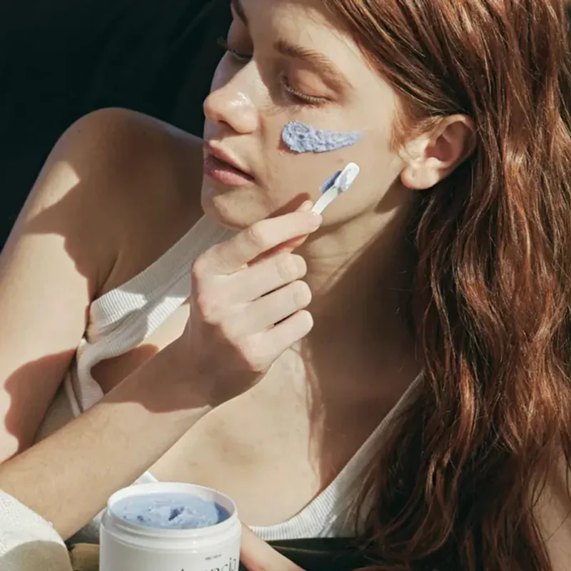 Fresh Blue Hyssop Rice Mochi Cleanser - Image 3