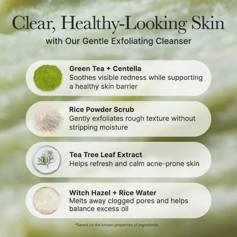 Fresh Green Rice Mochi Cleanser - Image 5