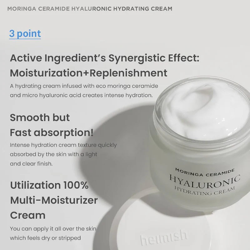 Moringa Ceramide Hyaluronic Hydrating Cream - Image 3