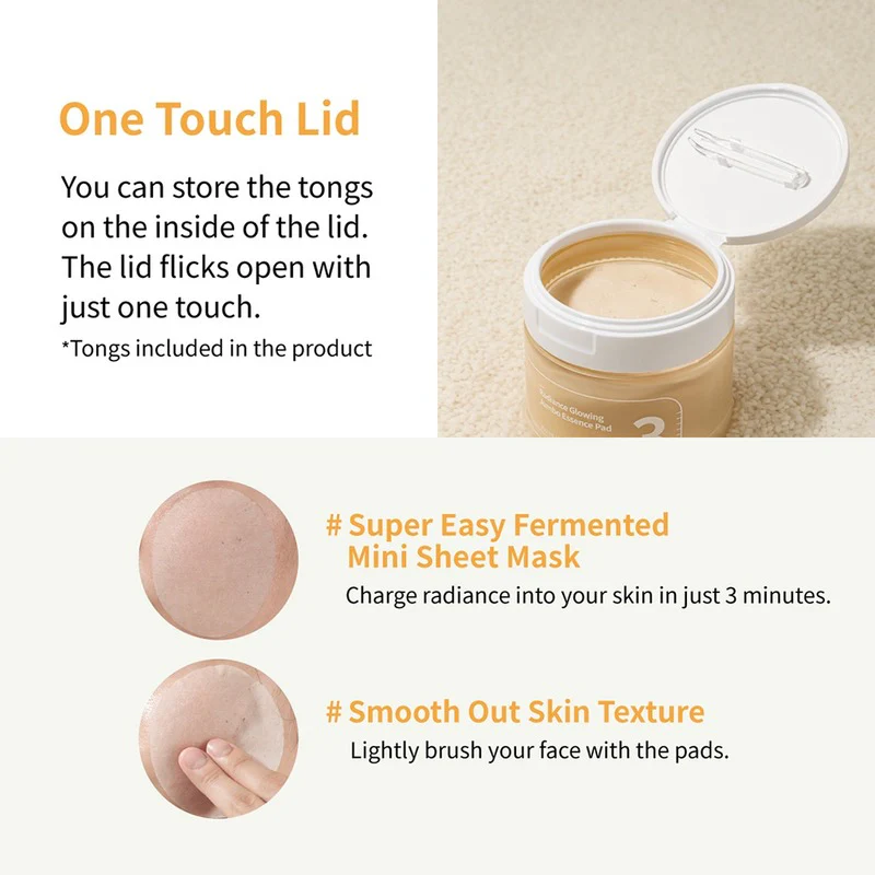 No. 3 Radiance Glowing Jumbo Essence Pad - Illuminating Facial Flakes - Image 5