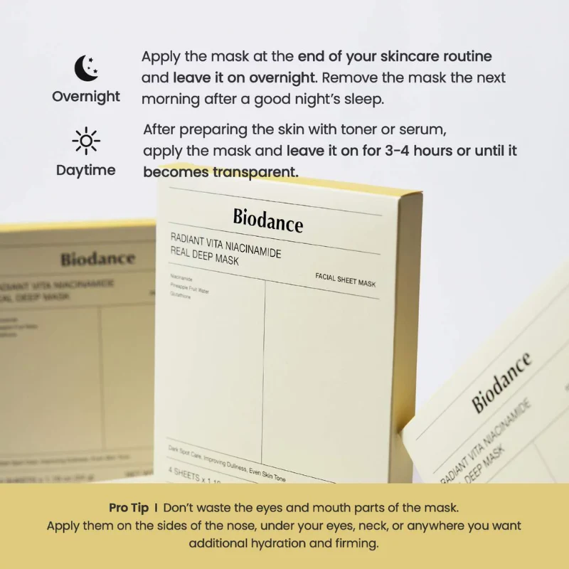 Radiant Vita Niacinamide Real Deep Mask - Image 3