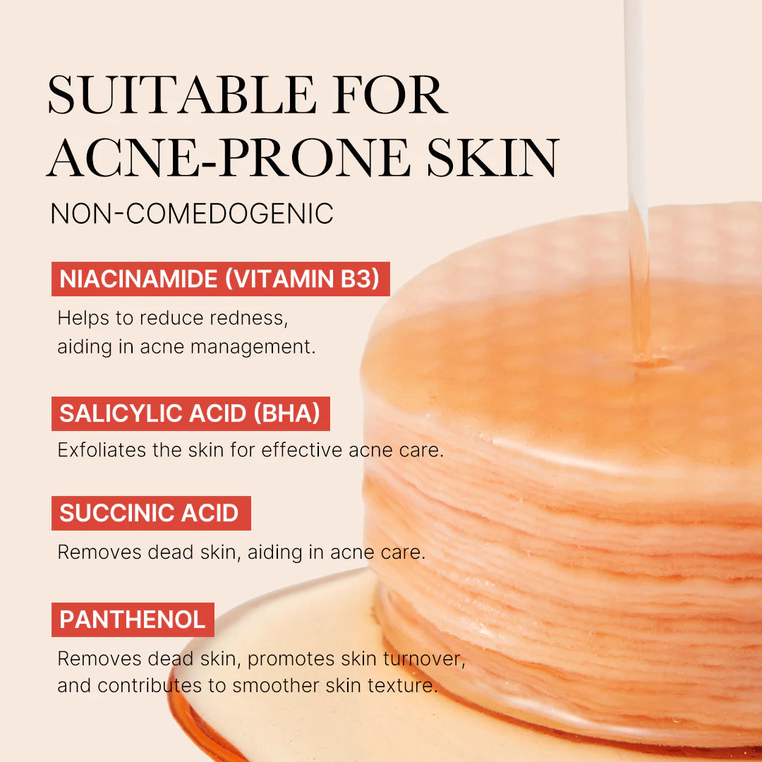 Red Succinic Acid Peeling Pads - Image 3