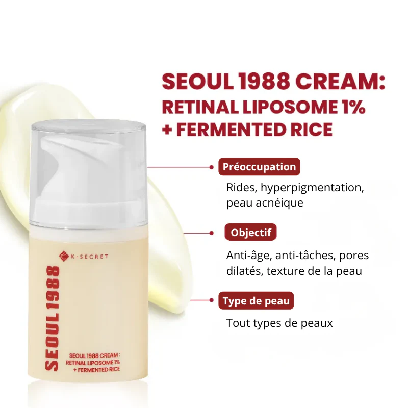 Seoul 1988 Cream : Retinal Liposome 1% + Fermented Rice - Image 4