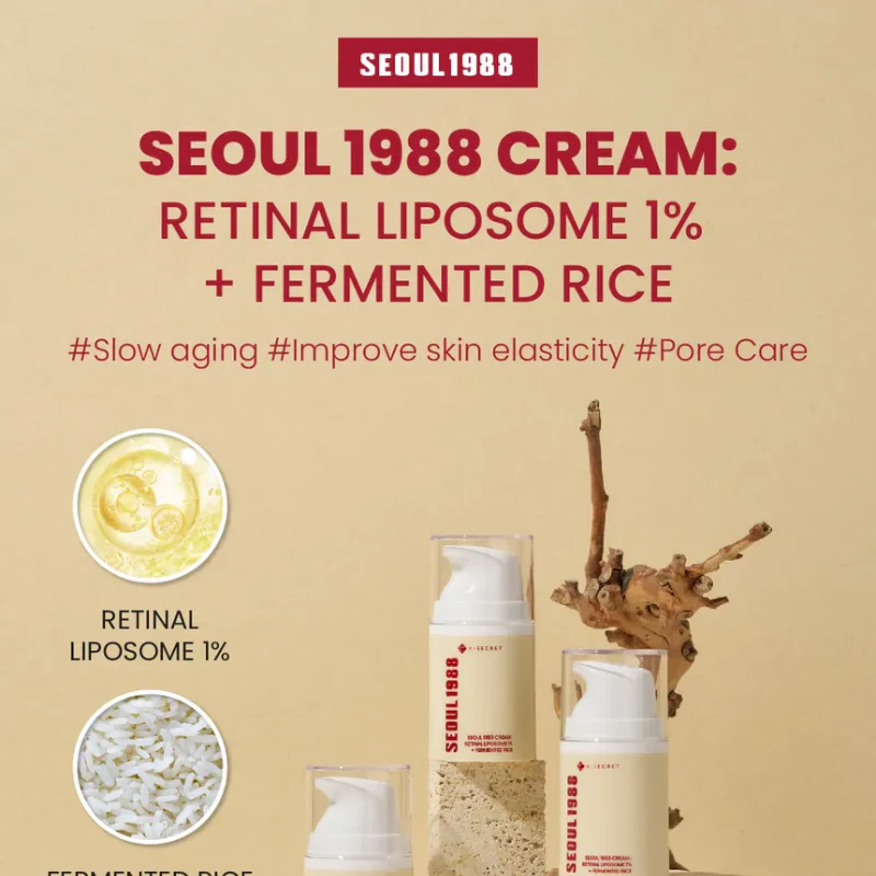 Seoul 1988 Cream : Retinal Liposome 1% + Fermented Rice - Image 5