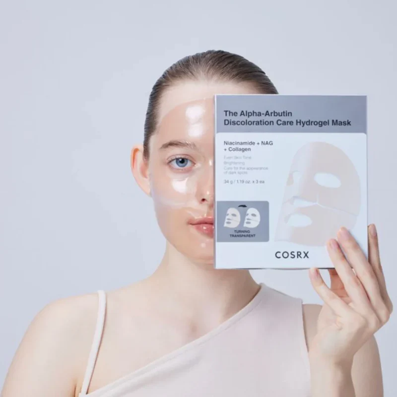 The Alpha-Arbutin Discoloration Care Hydrogel Mask - Image 4